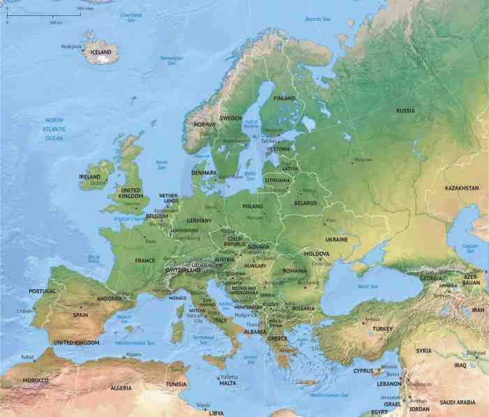 Map of europe countries» Info ≡ Voyage - Carte - Plan