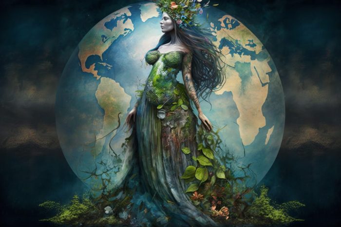 She is Gaia, the mother/earth. by IXAYNH on DeviantArt