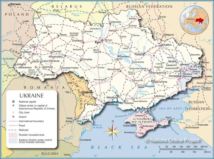 Political Map of Ukraine - Nations Online Project