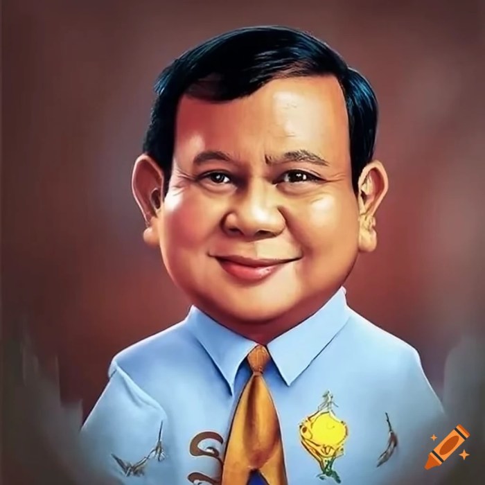 Disney pixar-style poster of prabowo subianto on Craiyon