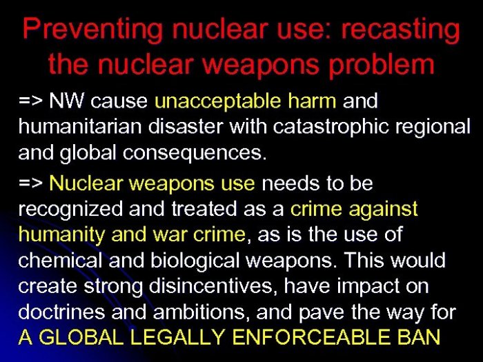 PREVENTING NUCLEAR USE THE HUMANITARIAN IMPERATIVE FOR NUCLEAR