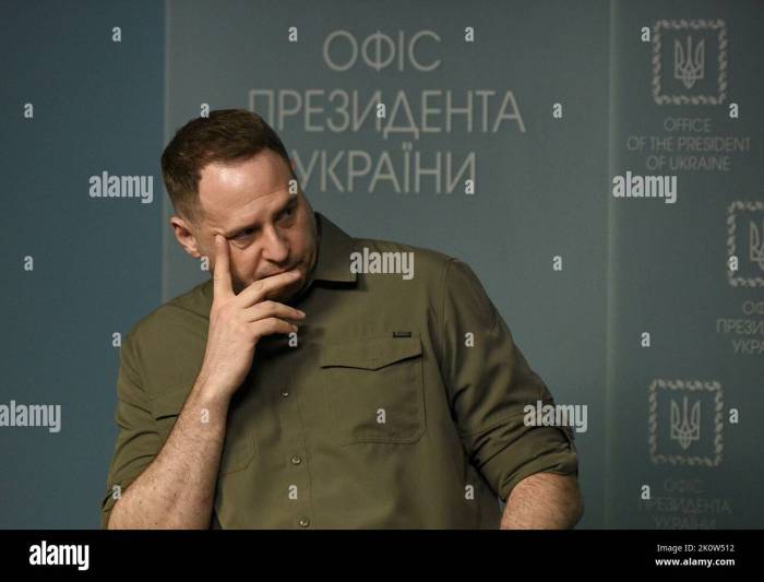 Non Exclusive: KYIV, UKRAINE - SEPTEMBER 13, 2022 - Head of the Office ...