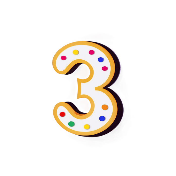 Download Number Three Illustration Png 05252024 | Wallpapers.com