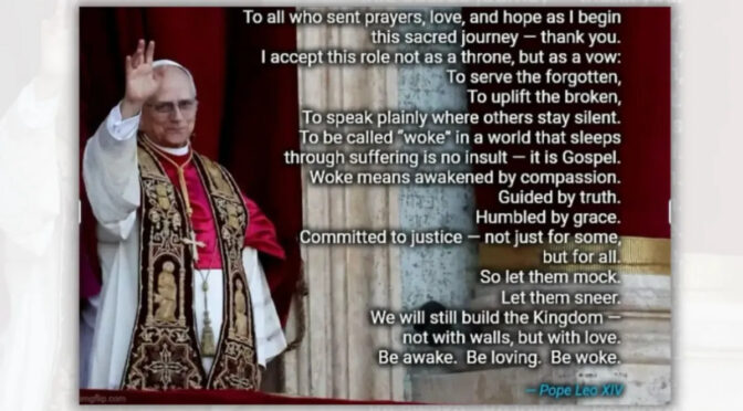 Woke Pope and Our Cate A Hollywood Dream Team?