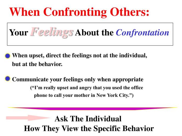 3 Phases of a Confrontation