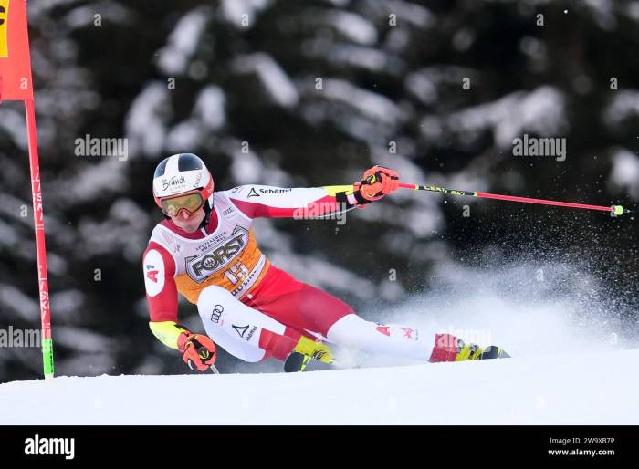 Stefan Brennsteiner (AUT) competes during the Audi FIS Alpine Ski World ...