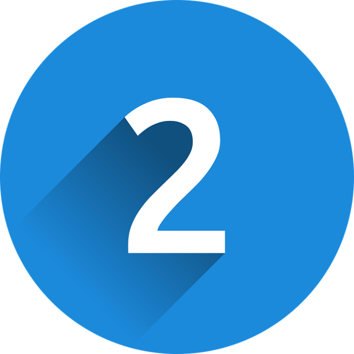 Hand drawn sketch - number two Royalty Free Vector Image