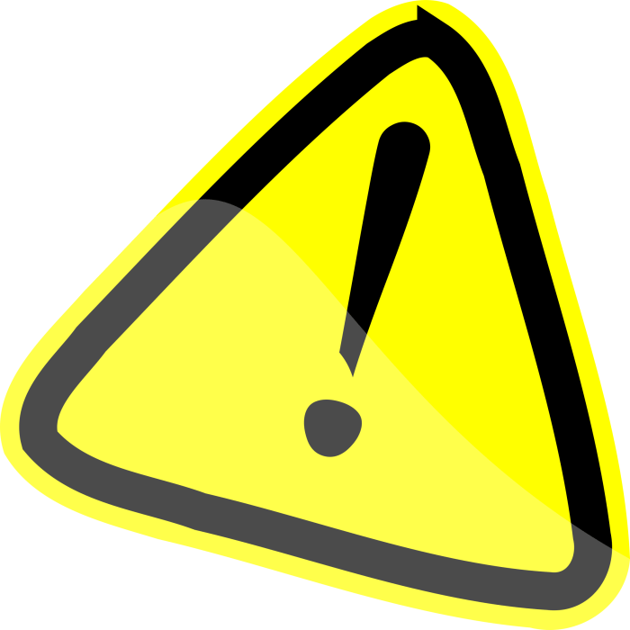 Blank Caution Sign Clip Art