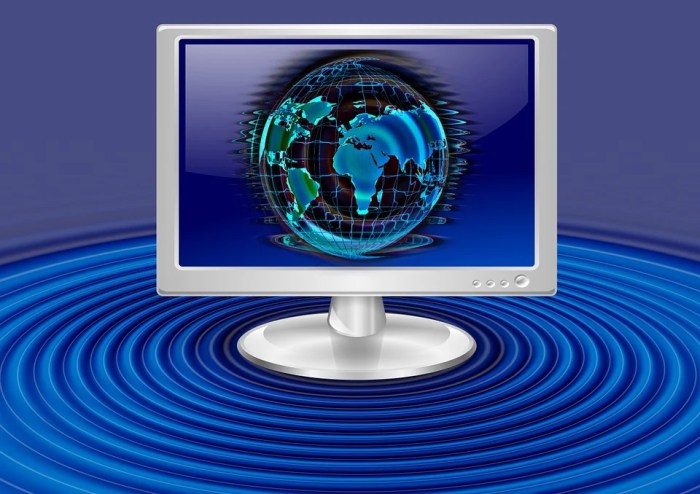 Free illustration: Wave, Circle, Monitor, Send, Globe - Free Image on ...